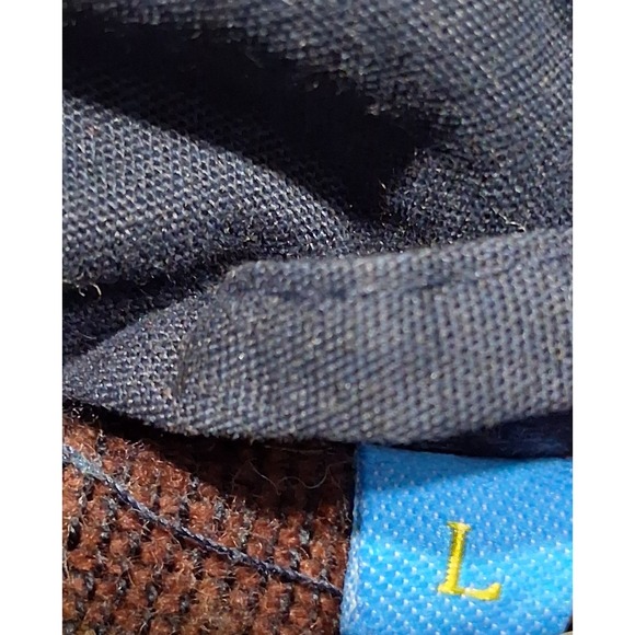 Vintage Haband's Stag Hill Men's Large Navy Blue Jacket "Missing the hood" - Picture 5 of 15